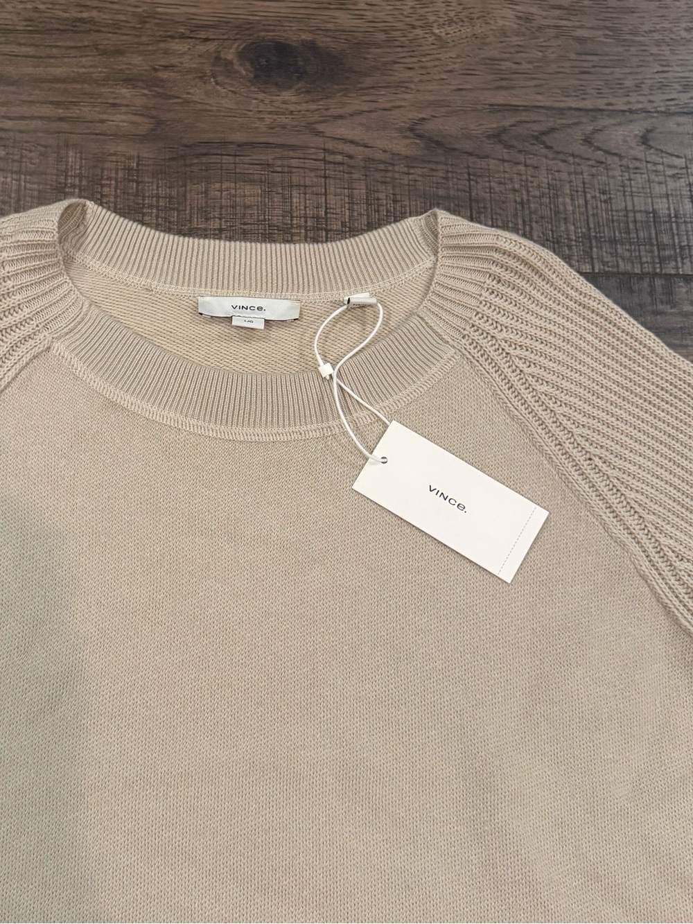 NEW⭐️VINCE Ribbed Raglan Sweater $328 - Picture 5 of 5